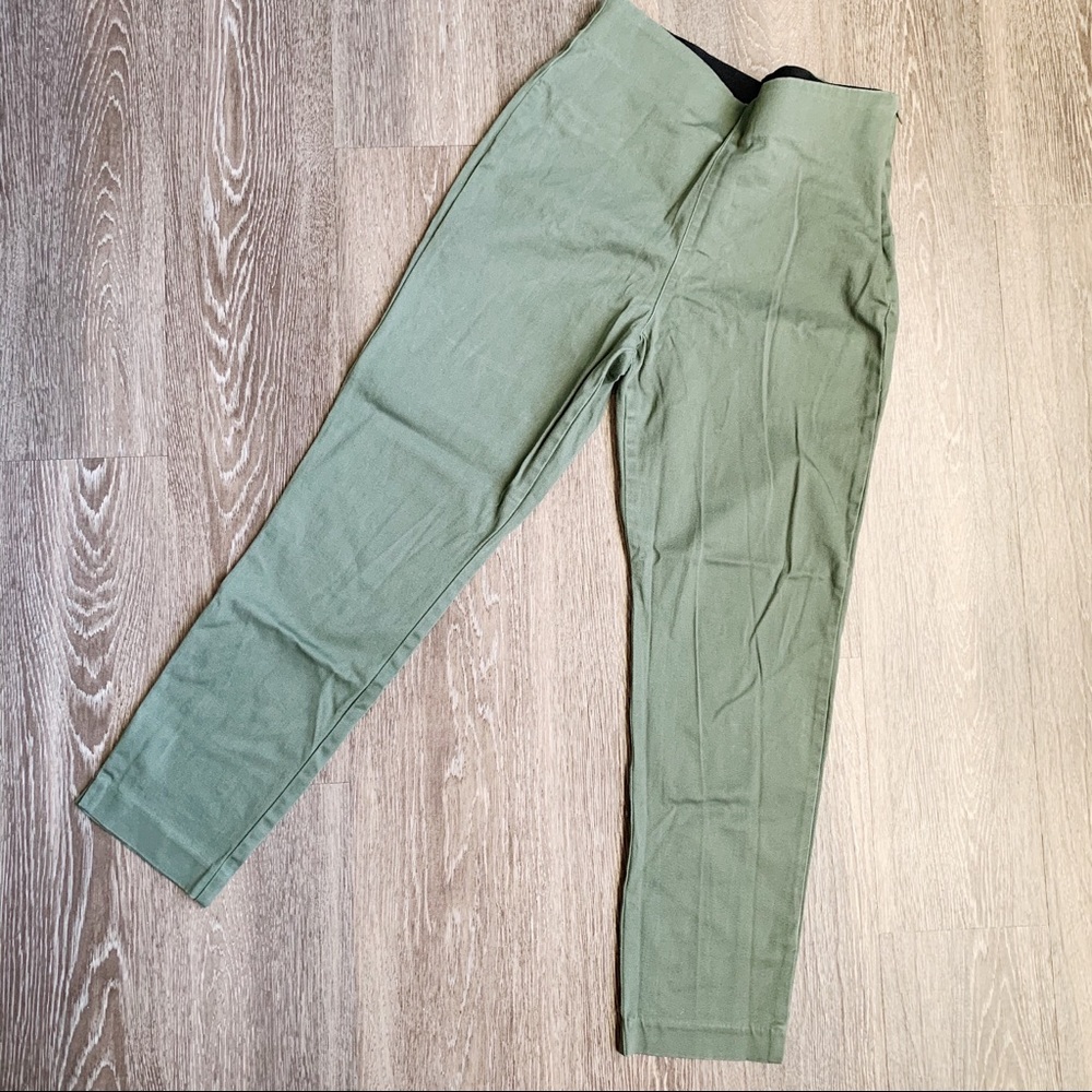 High Waisted Skinny Green Pants | Old Navy